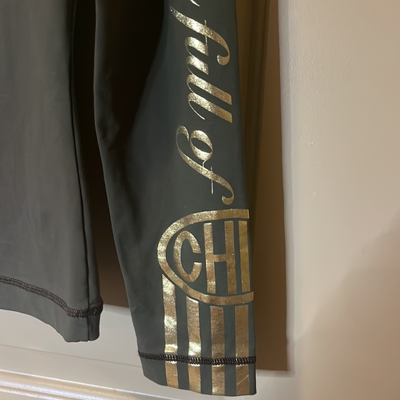 Moschino Jeans LOVE and Kisses Brown Gold Logo Long Sleeve size 6 - Picture 5 of 9